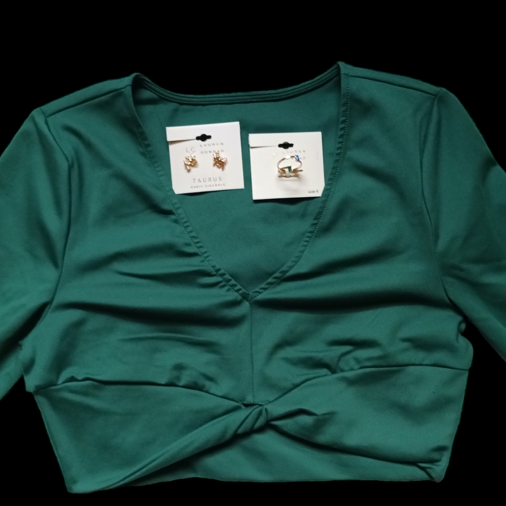 Crop Top and Jewelry bundle